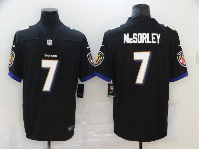Men Baltimore Ravens #7 Mcsorley Black Nike Vapor Untouchable Limited 2020 NFL Nike Jerseys